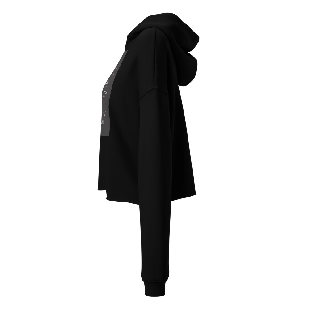 Sagittarius design Crop top hoodie for women - Picture 5 of 13